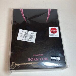 Blackpink Born Pink Exclusive Album Set Photobook Folded Poster Random Photocard